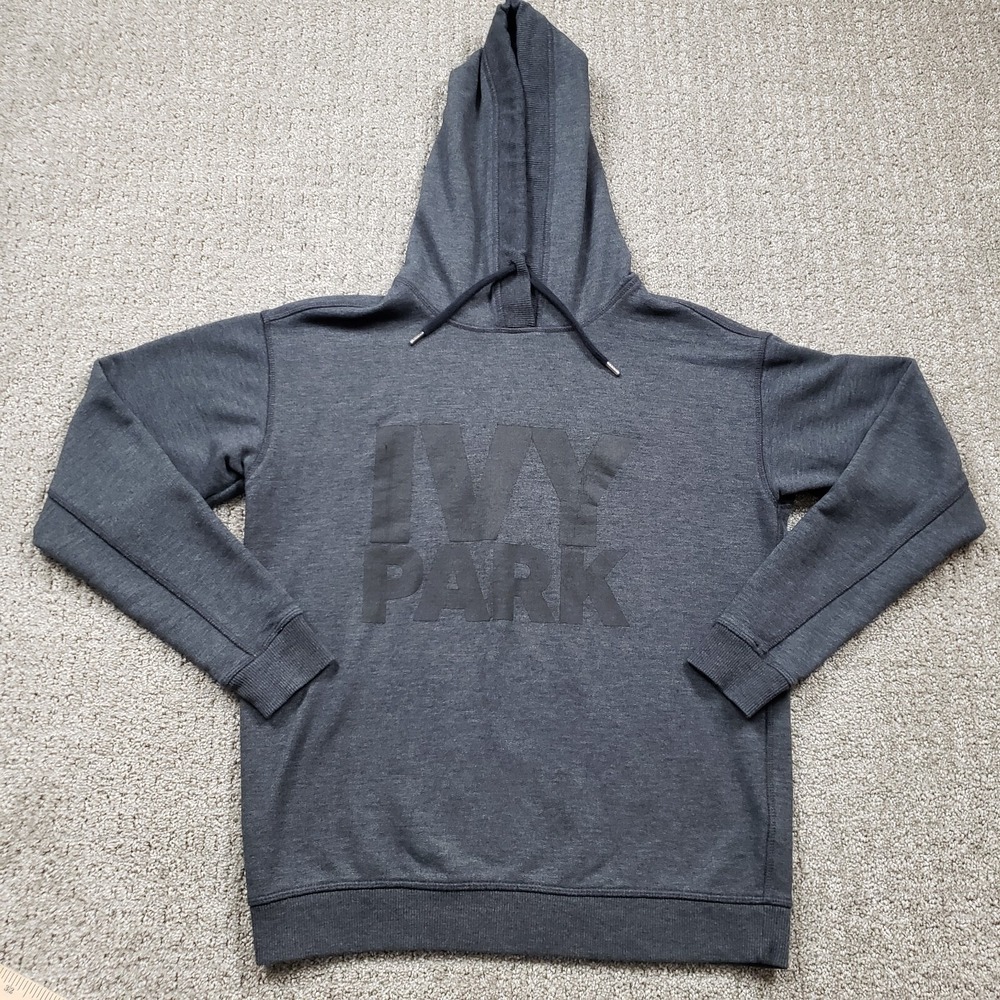 Ivy Park Hoodie Womens XXS Gray Logo Pullover Sweatshirt Beyonce Athleisure